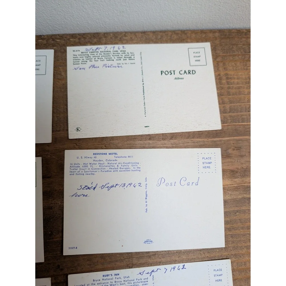 Vintage 1960s National Park Postcard Lot 8pc Bryce Grand Canyon Utah Arizona CO